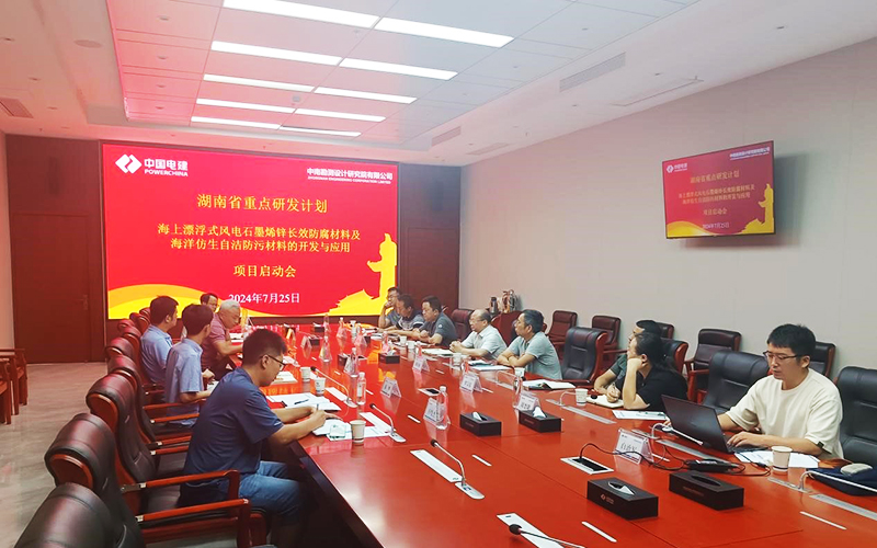 德谦新材参与的湖南省重点研发计划 -“海上漂浮式风电石墨烯锌长效防腐材料及海洋仿生自洁防污材料的开发与应用”项目启动